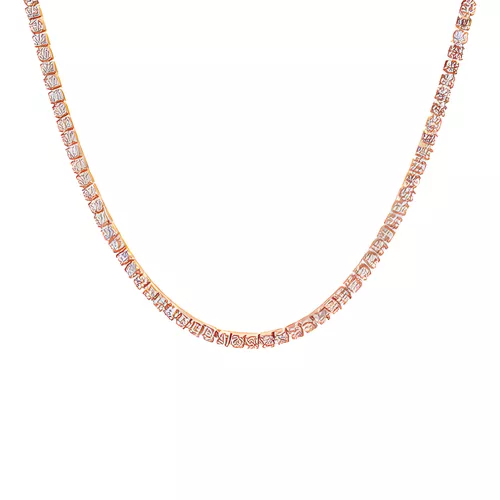 Stříbrný tenisový choker 35+5cm ROSE 9362