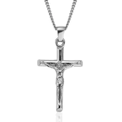 Stříbrný náhrdelník KŘÍŽ S JEŽÍŠEM 8880