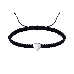 Provázkový náramek SRDCE 9677