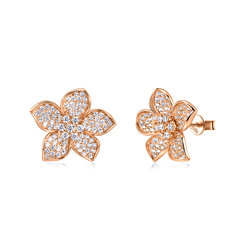 Stříbrné náušnice BARBORKY ROSE 9952